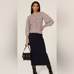 Louna confetti balloon sleeve sweater